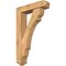 Ekena Millwork Olympic Arts and Crafts Smooth Bracket w/ Offset Brace, Western Red Cedar, 5 1/2"W x 22"D x 34"H BKT0604X22X34OLY03SWR - alternate 1